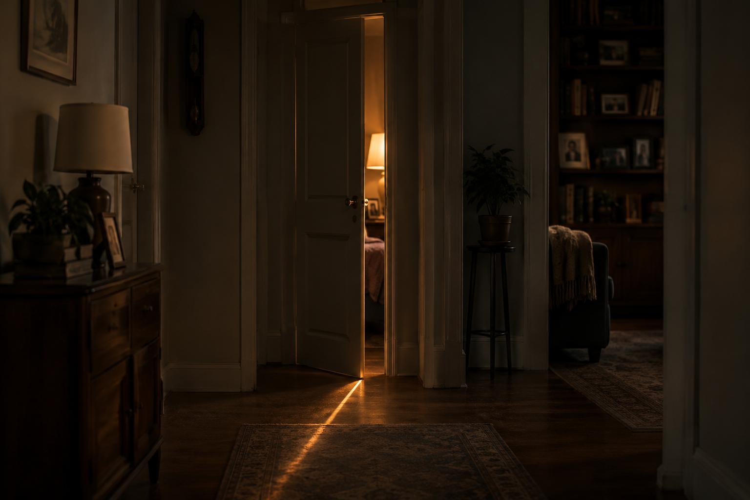 Why do half-open doors sometimes draw attention more than closed ones?