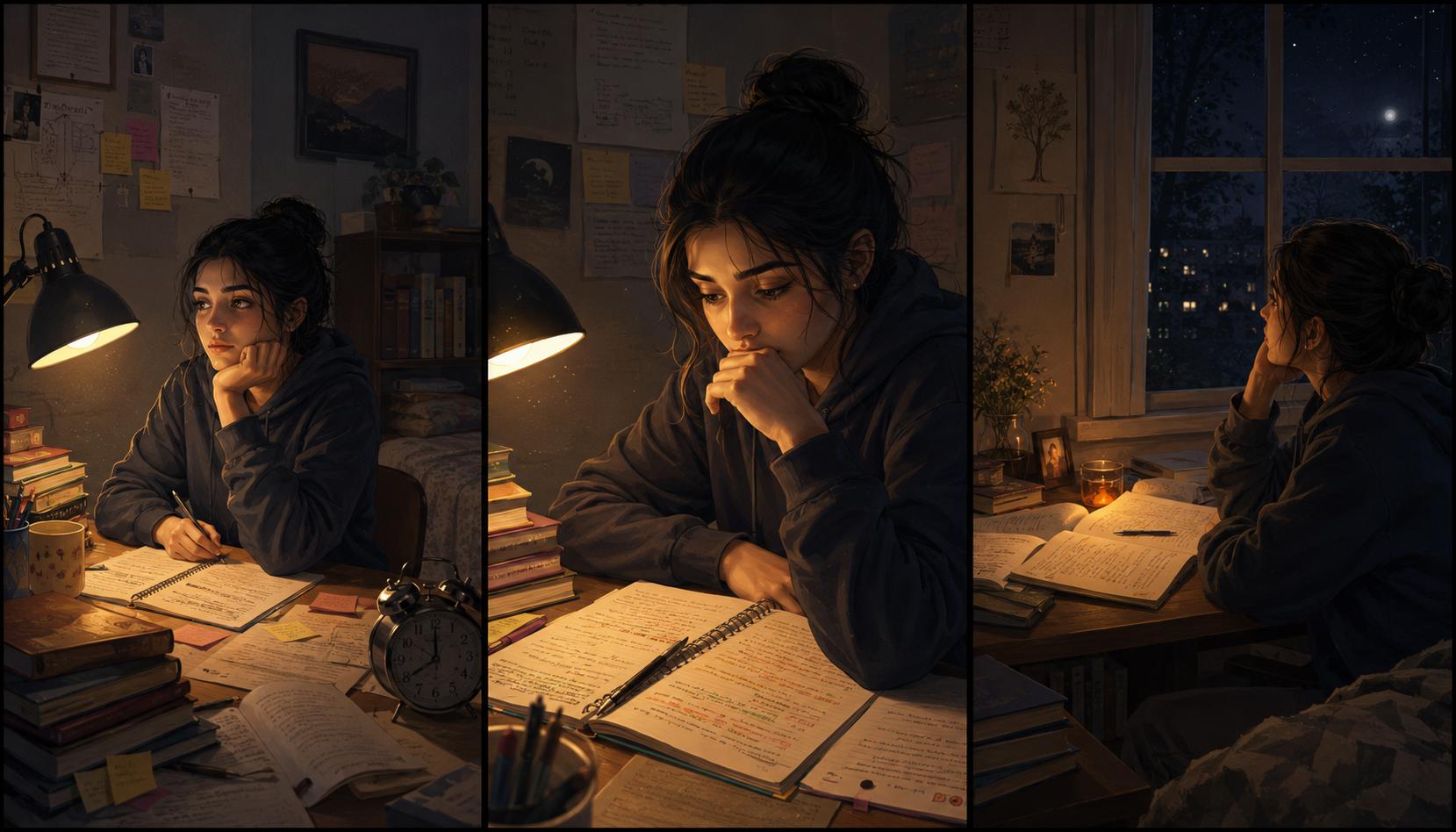 Curio Triptych: why do we start thinking deeply late at night
