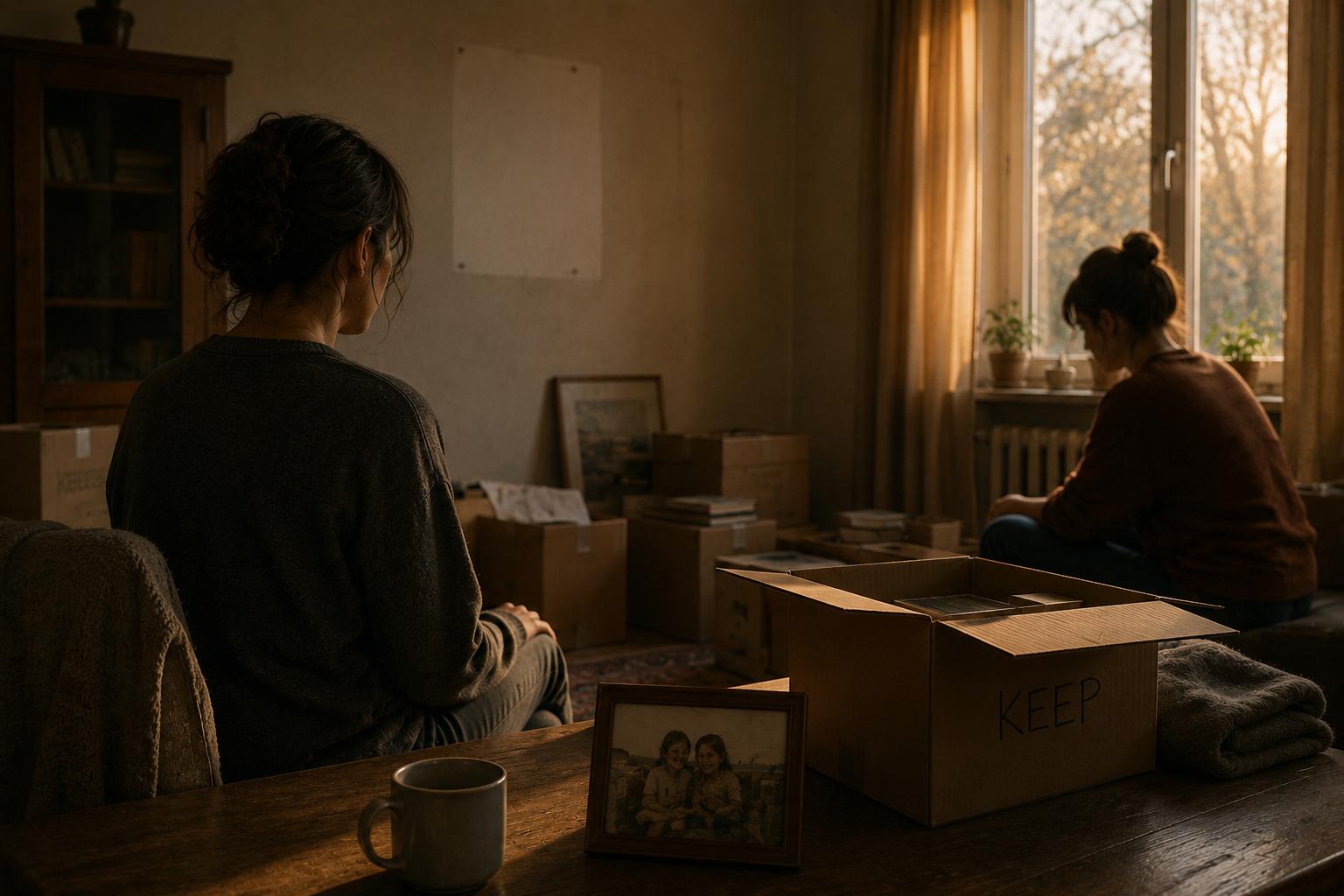 Reflective ending scene for moment of silence Curio Triptych