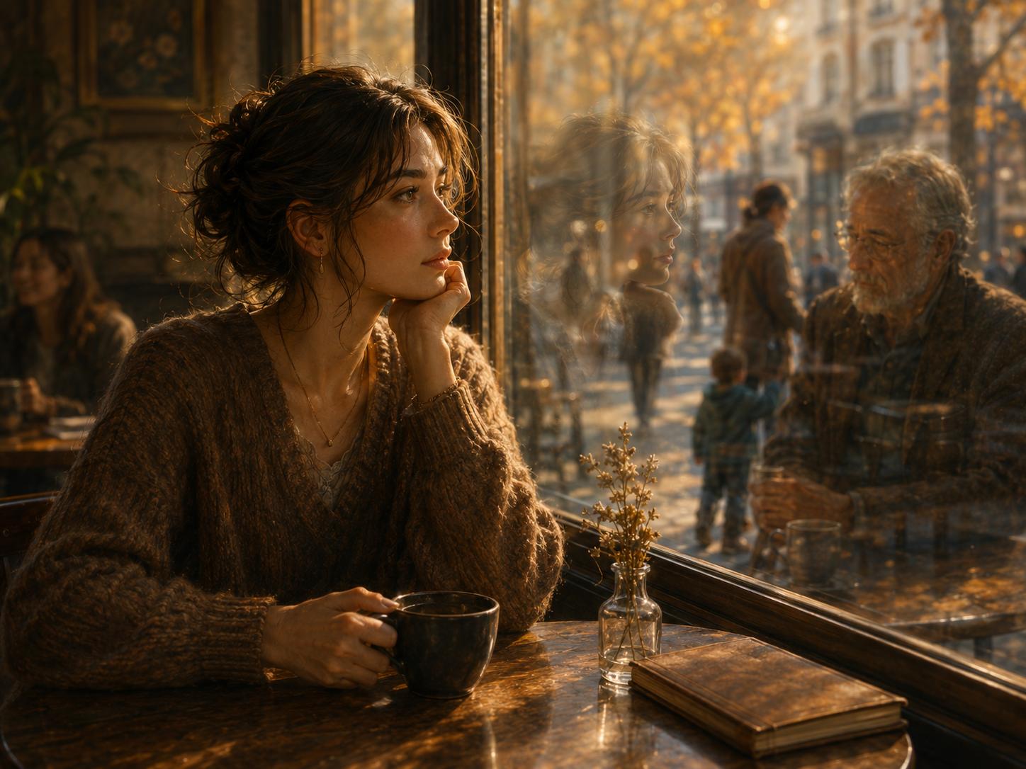 Reflective ending scene for watching others Curio Triptych